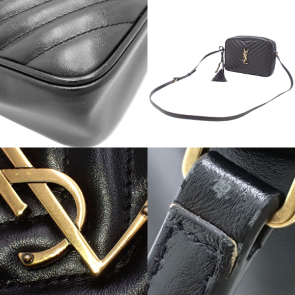 Saint Laurent Paris Camera Bag Shoulder Bag Crossbody Ysl Calf Black - Picture 7 of 7